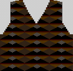 Four Color Intarsia Design Knitting Chart