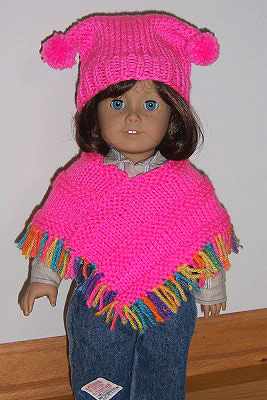 American Girl Doll Poncho Knitting Pattern