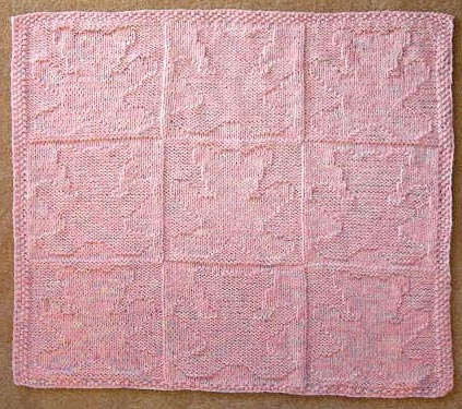 Teddy Bear Baby Blanket Knitting Pattern