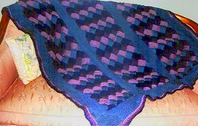 Entrelac Afghan