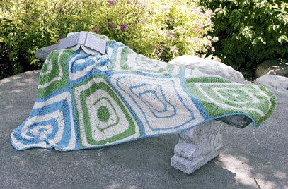 Retro Throw Knitting Pattern