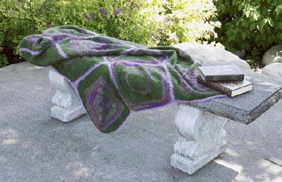 Retro Throw Knitting Pattern