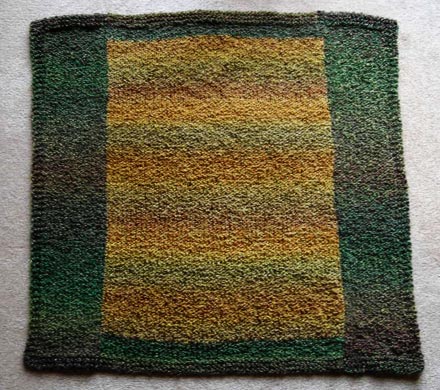 Color Block Baby Blanket Knitting Pattern