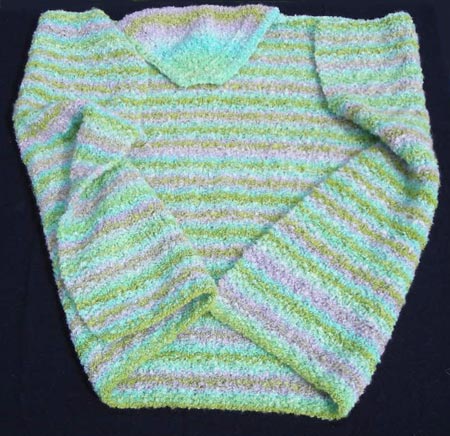 Easy Hooded Baby Blanket Knitting Pattern