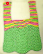 Feather & Fan Baby Bib Knitting Pattern