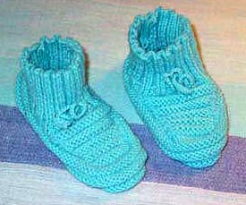 baby booties knitting pattern