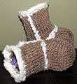 Baby Booties - Ugg Boots Knitting Pattern