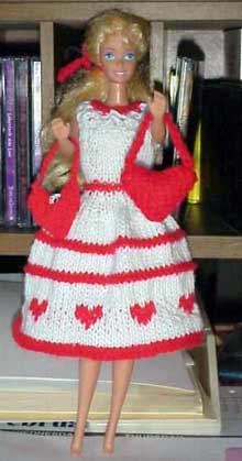 Valentine Heart Bag For Barbie Knitting Pattern