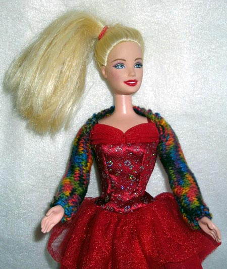 Barbie Doll Shrug Knitting Pattern