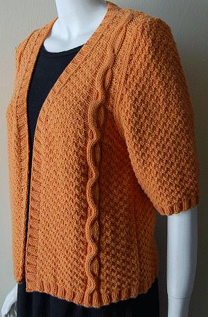 Cable Cardigan Sweater Knitting Pattern