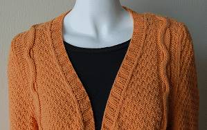 Cable Cardigan Sweater Knitting Pattern