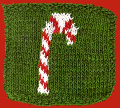 Candy Cane Knitting Chart