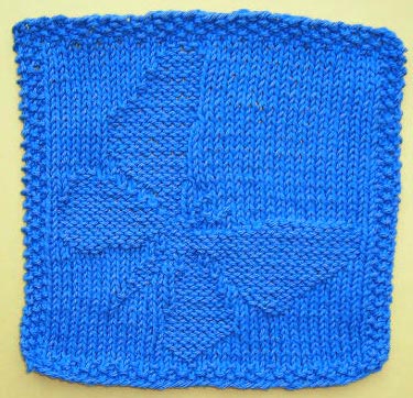 Butterfly Dish Or Face Cloth Knitting Pattern