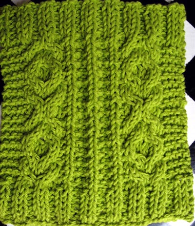 Free Knitting Pattern MEWashCloth Bauhaus Washcloth : Lion Brand
