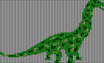 Dinosaur Knitting Chart