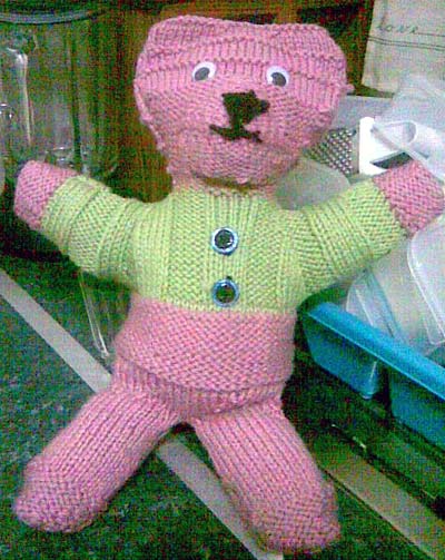 Stuffed Cuddle Teddy Bear Knitting Pattern