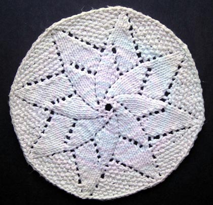 Flower Cloth Knitting Pattern