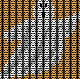 Halloween Ghost Knitting Chart