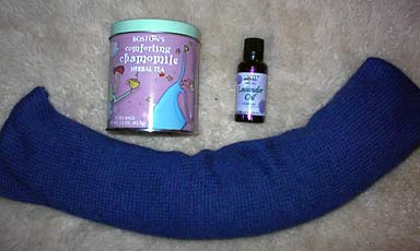 Knitting Pattern Herbal Neck Wrap