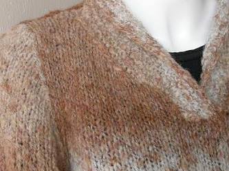 Diagonal Panels Pullover Sweater Knitting Pattern