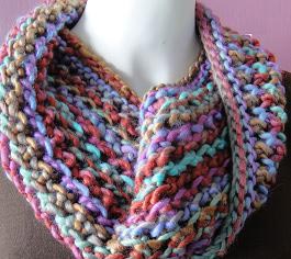 Easy Lace Cowl Knitting Pattern