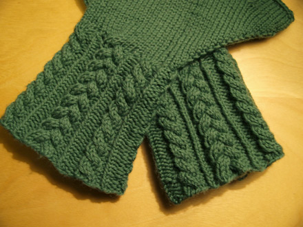 Fingerless Gloves Knitting Pattern