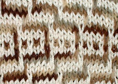 Mosaic Zig Zag Knitting Pattern