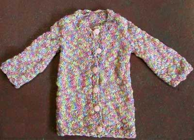 Little Girls Coat Knitting Pattern