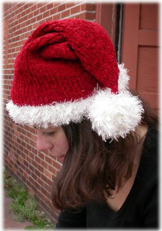 Santa Hat Knitting Pattern