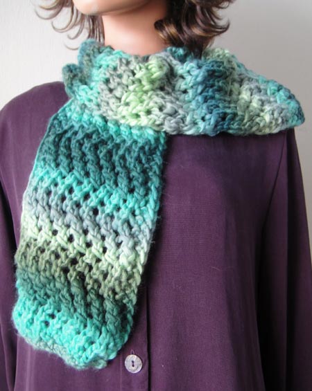 Lace Zig Zag Scarf Knitting Pattern