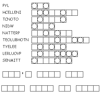 Knitting Word Scramble