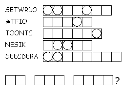 Knitting Word Scramble