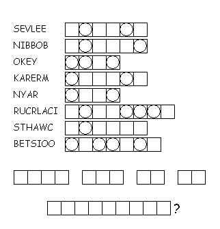 Knitting Word Scramble