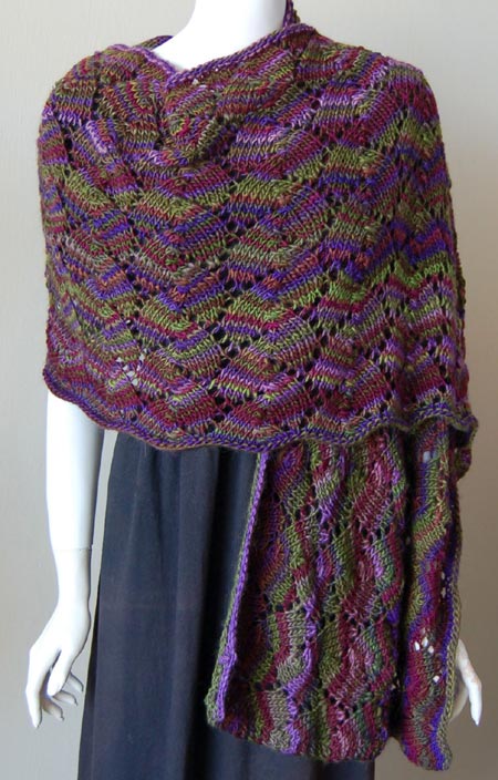 Shell Lace Shawl Knitting Pattern