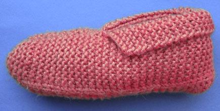 easy knitted slippers