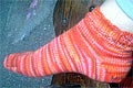 Toe Up Anklet Socks Knitting Pattern