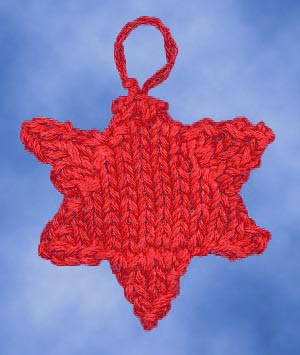 Simple Star Ornament Knitting Pattern