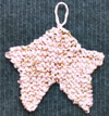 Christmas star ornament knitting pattern