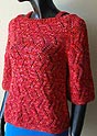 Raglan Sleeve Boat Neck Woman's Sweater Knitting Pattern