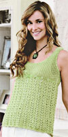 Lace Tank Top Knitting Pattern