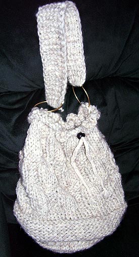 Free Knitting Patterns: Draw String Duffle Bag