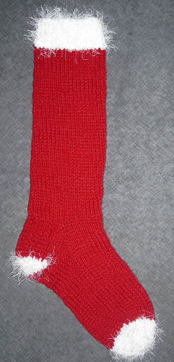 Free Christmas Stocking Knitting Pattern